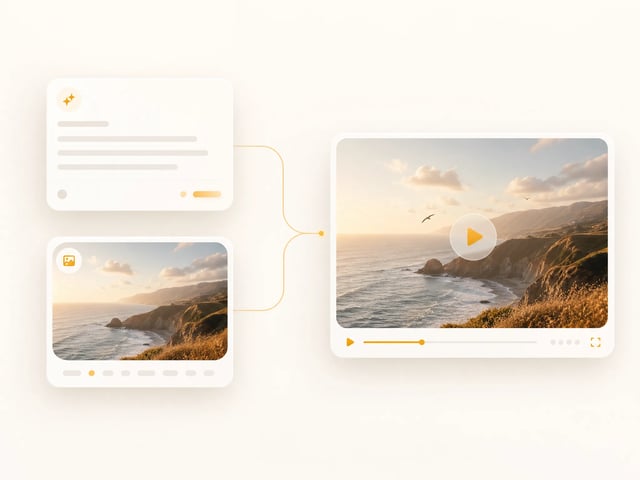 Text-to-video and image-to-video both feeding one video output in Super Banana Pro
